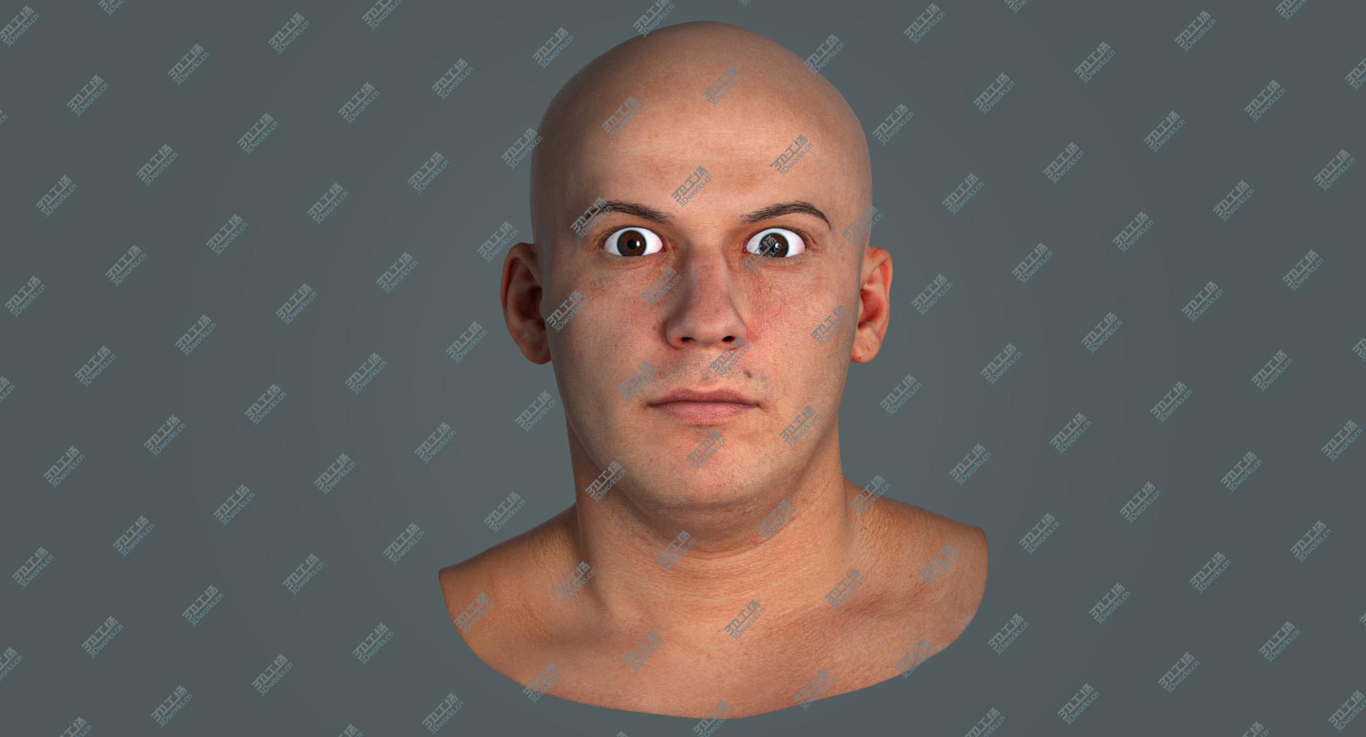 images/goods_img/202105073/PBR Marcus Real Human Head Upper Lid Raiser AU5 3D model/2.jpg